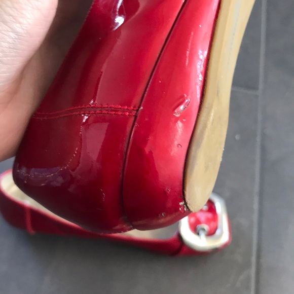 Stuart Weitzman Red Patent Flats - Picture 4 of 8
